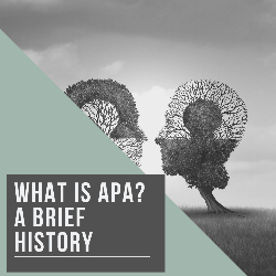 What is the APA? A Brief History